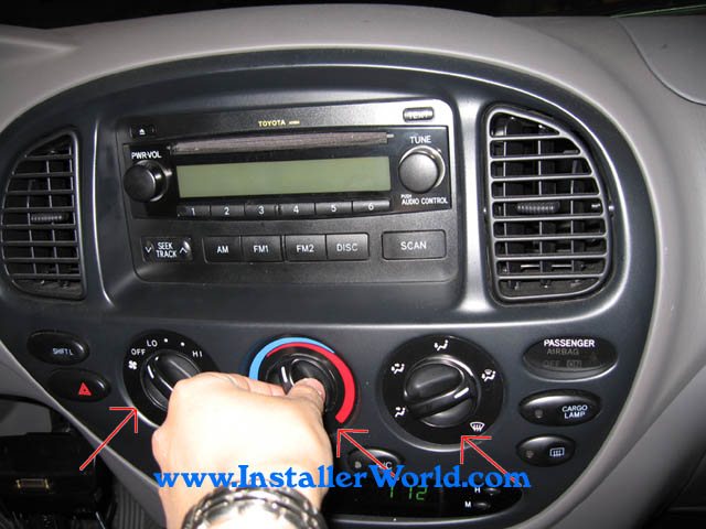 00-06 Toyota Tundra Radio Removal 2007 toyota sequoia fuse diagram 